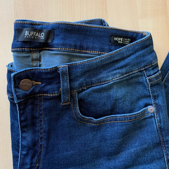 NWOT Buffalo Hope Mid Rise Skinny Stretch Jeans 30 - Picture 5 of 5